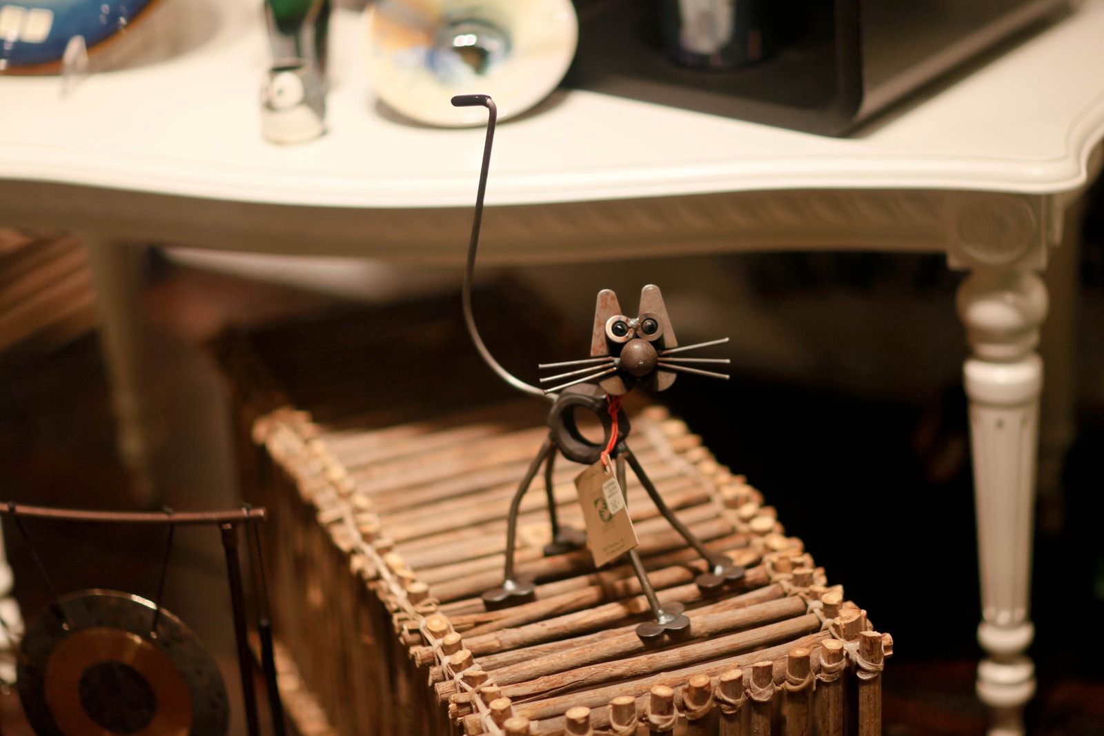Whimsical Cat Sculpture