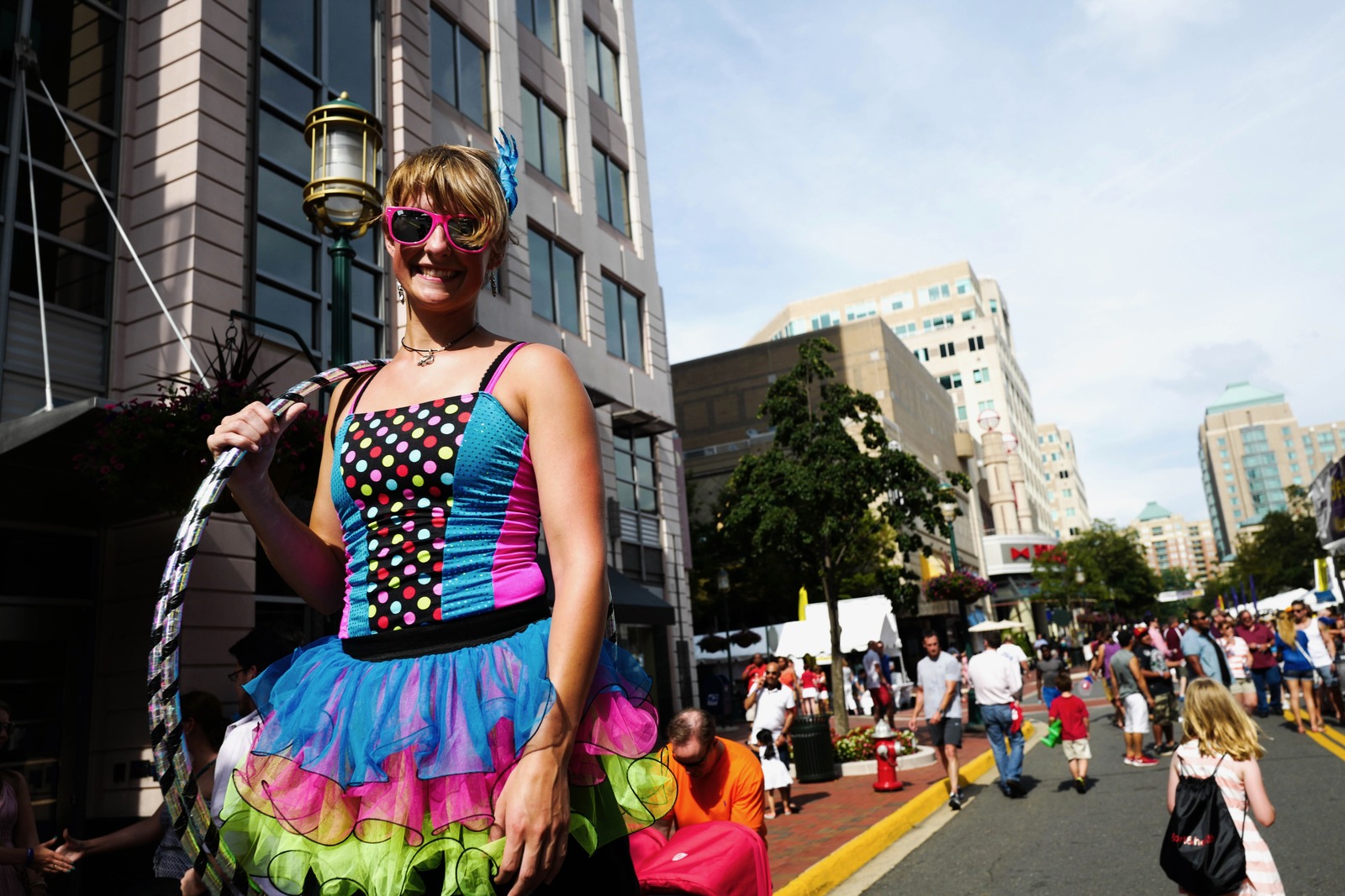 Vibrant Street Performer
