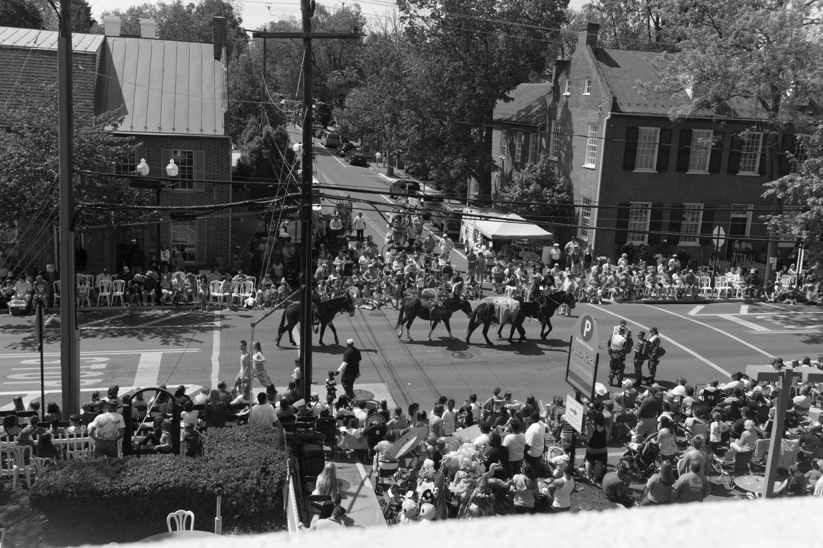 Parade in Black and White