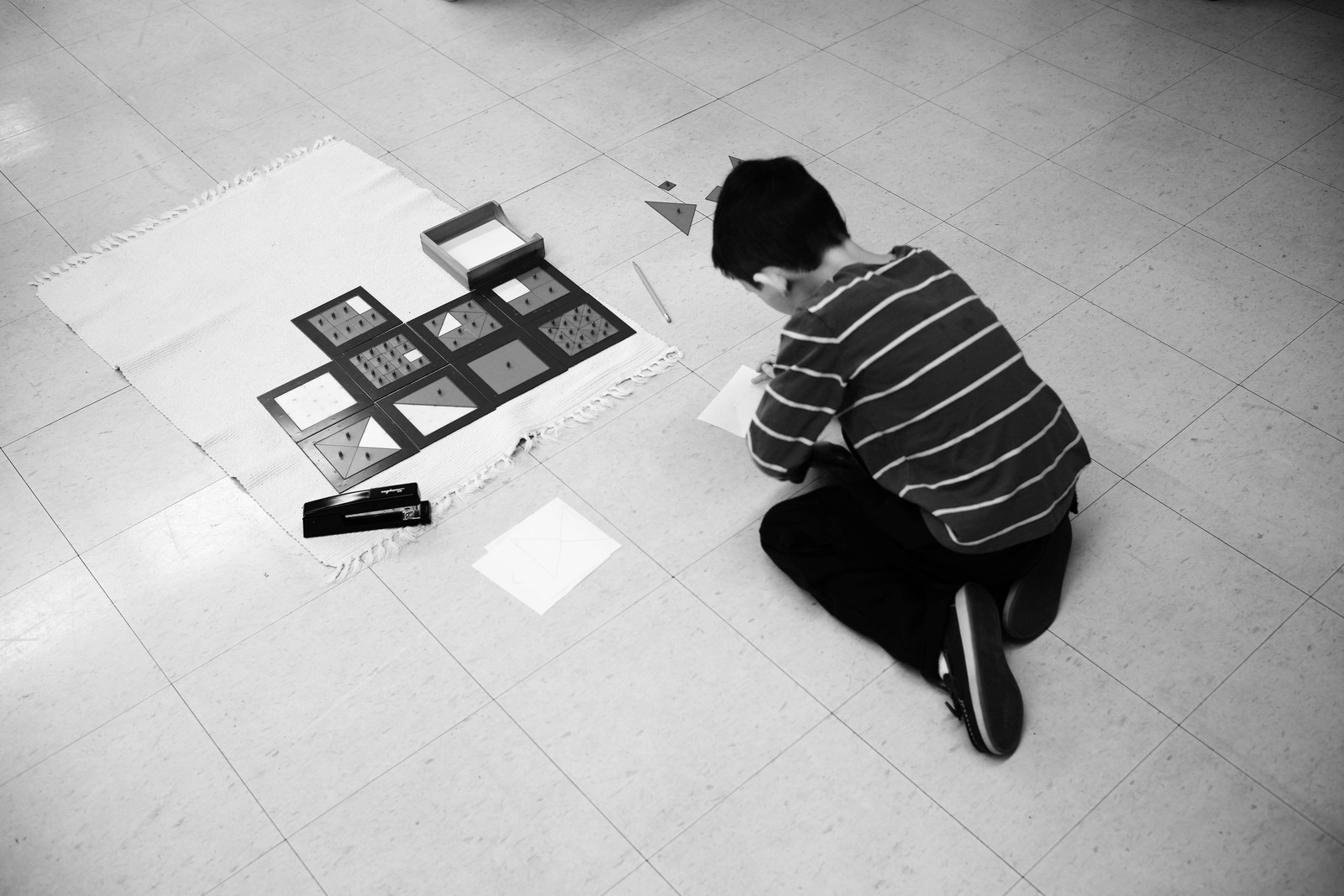 Quiet Focus in Monochrome