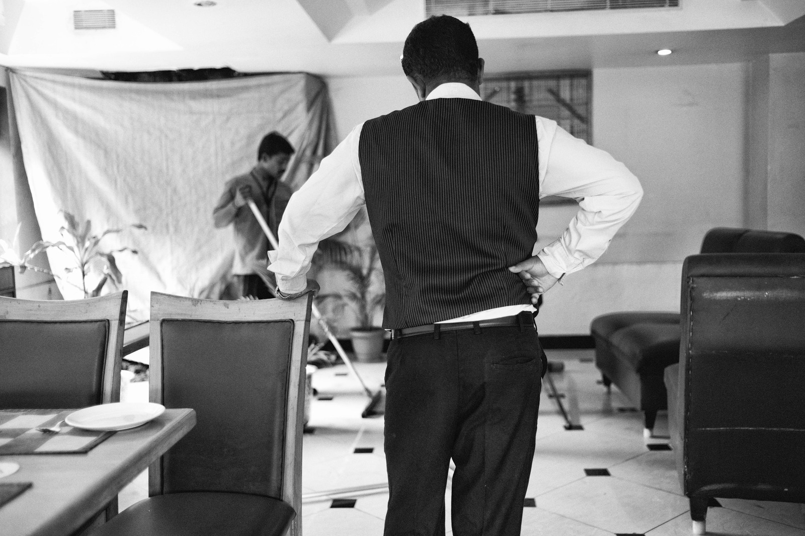 Behind the Scenes in Black and White