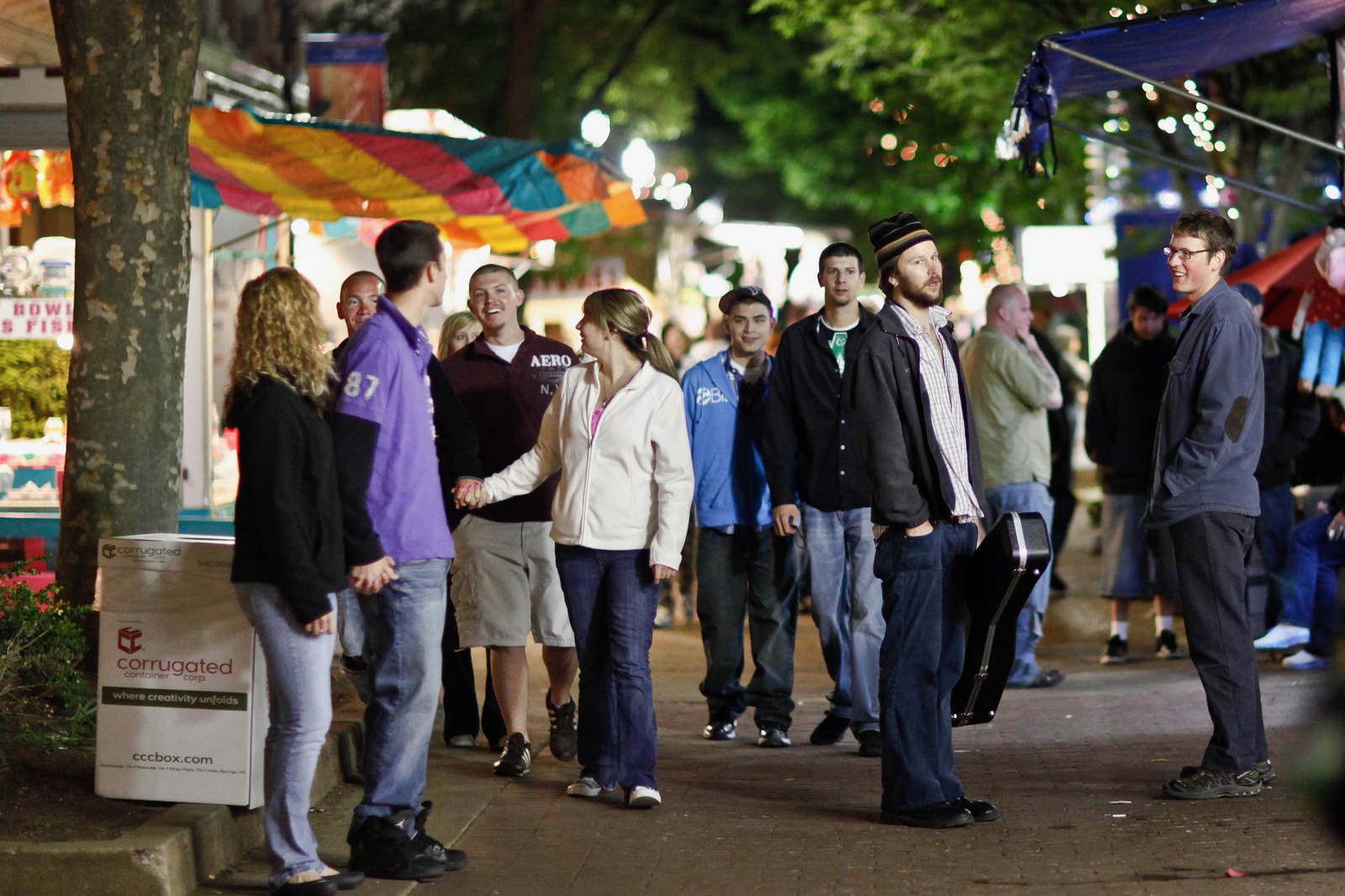 Evening Stroll at the Fair