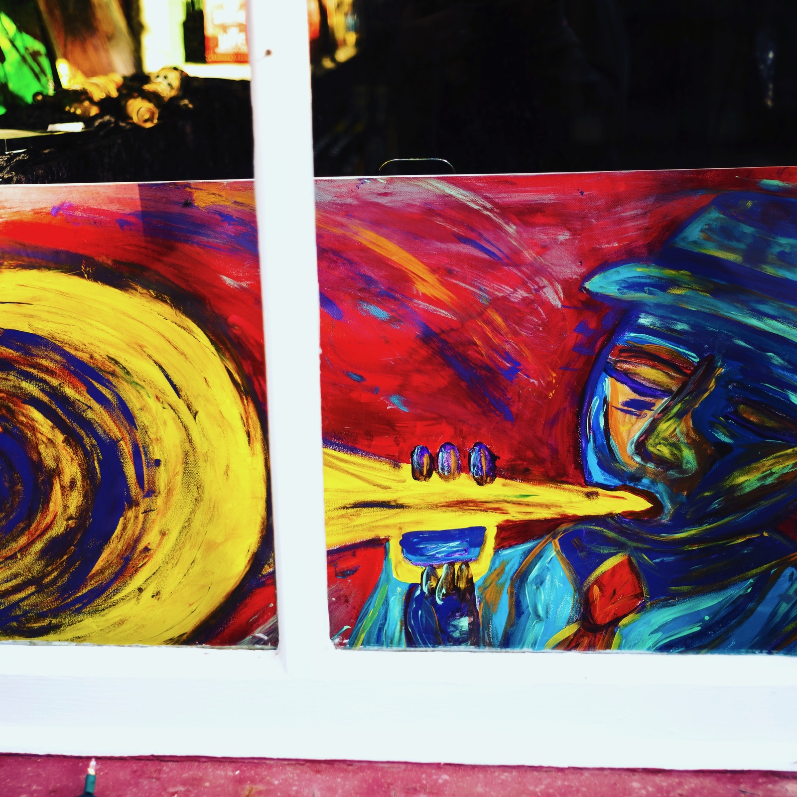 Vibrant Jazz Reflection