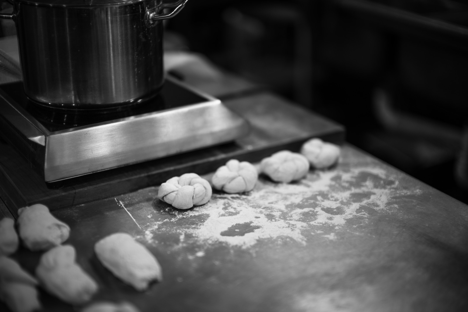 Culinary Creation in Monochrome