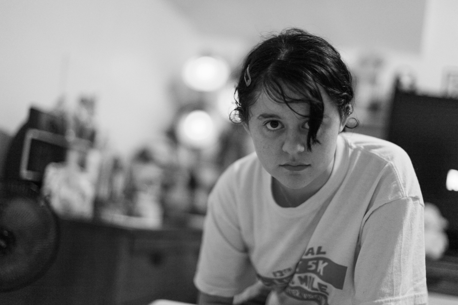 Intense Gaze in Soft Light