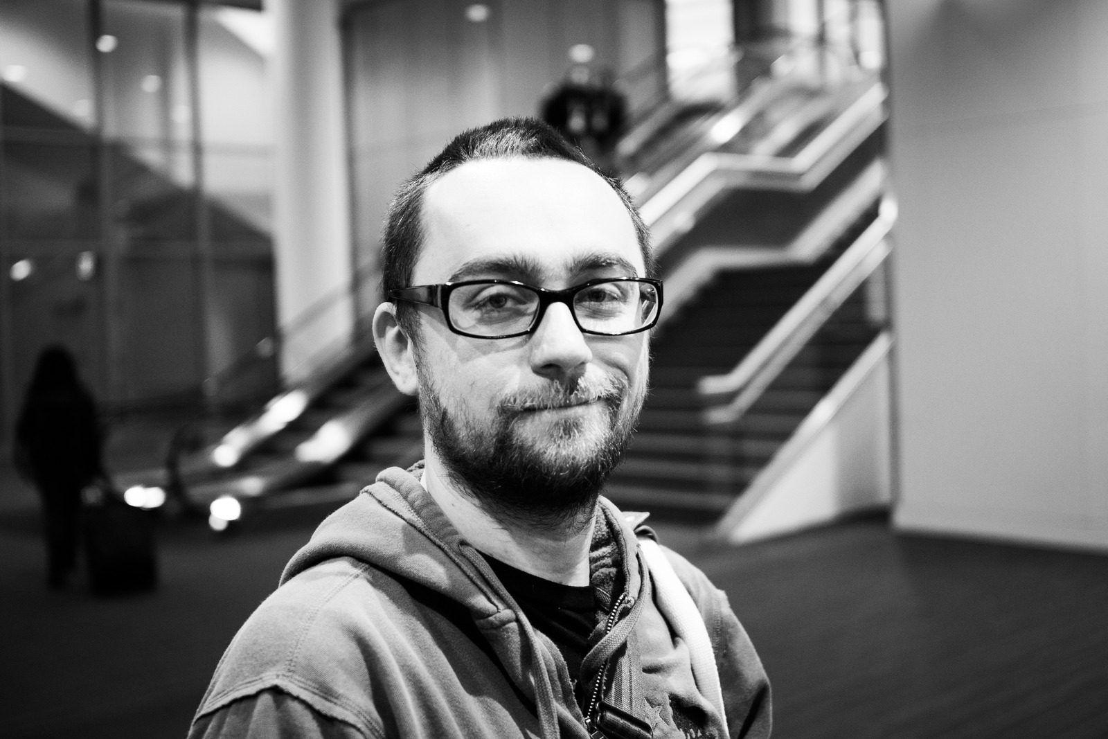 Casual Moment at the Airport