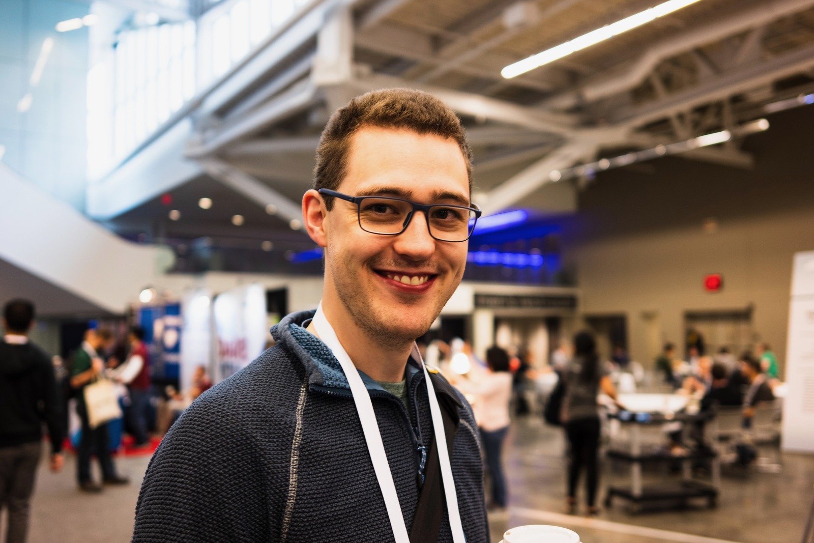 Bright Smiles in a Crowded Venue