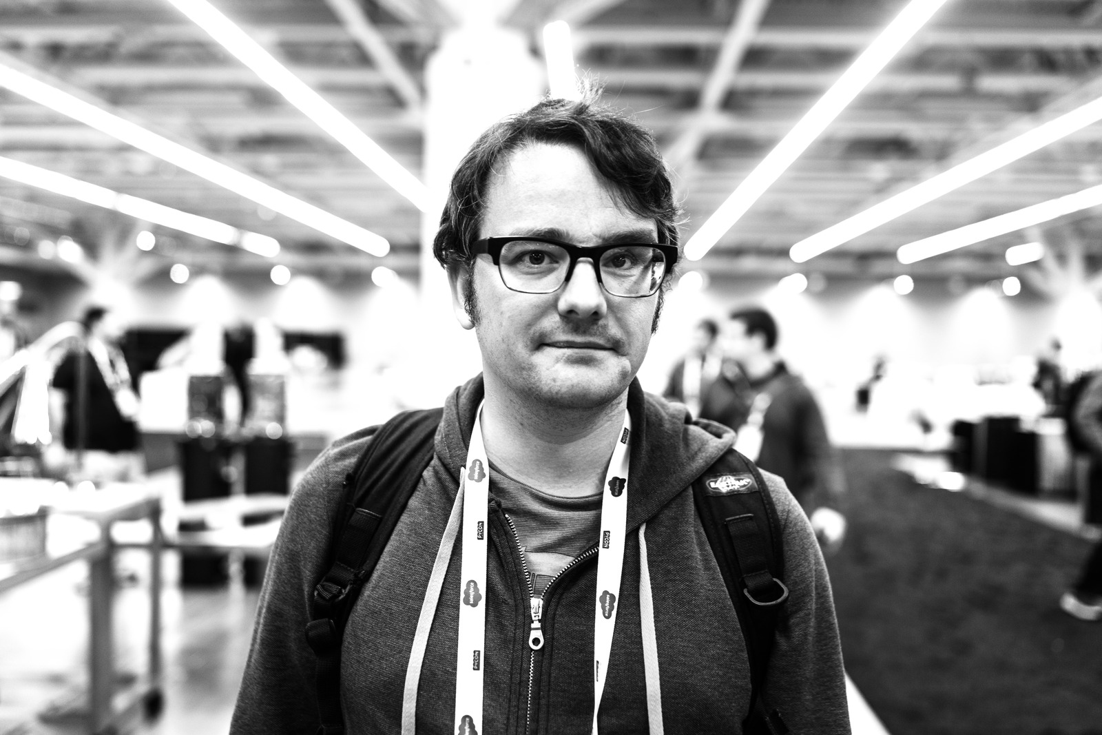 Urban Encounter in Monochrome