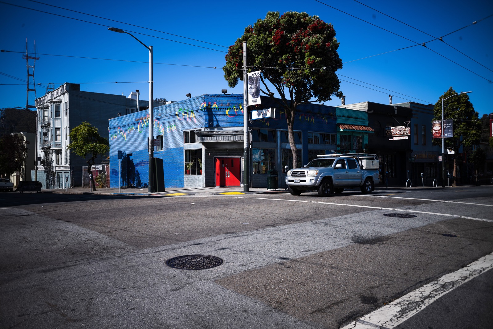 Vibrant Urban Intersection