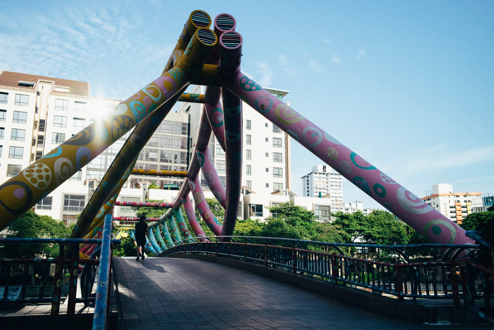 Colorful Urban Bridge