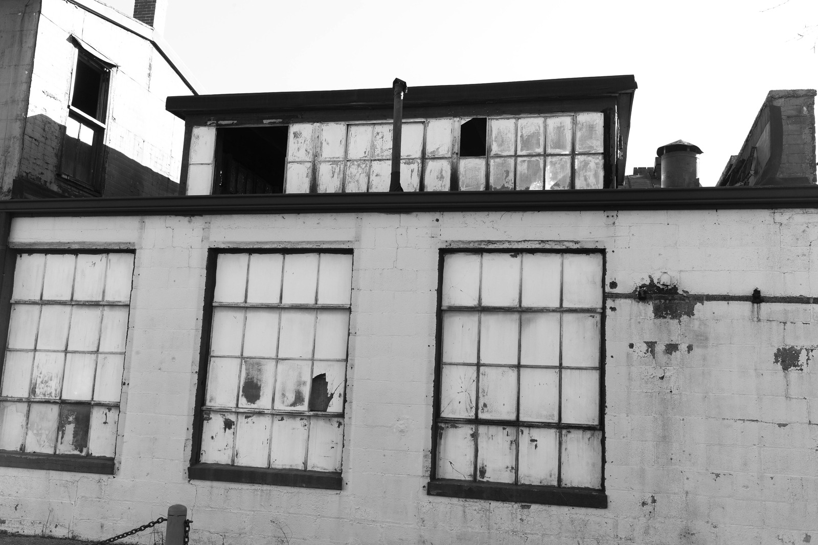 Weathered Industrial Facade