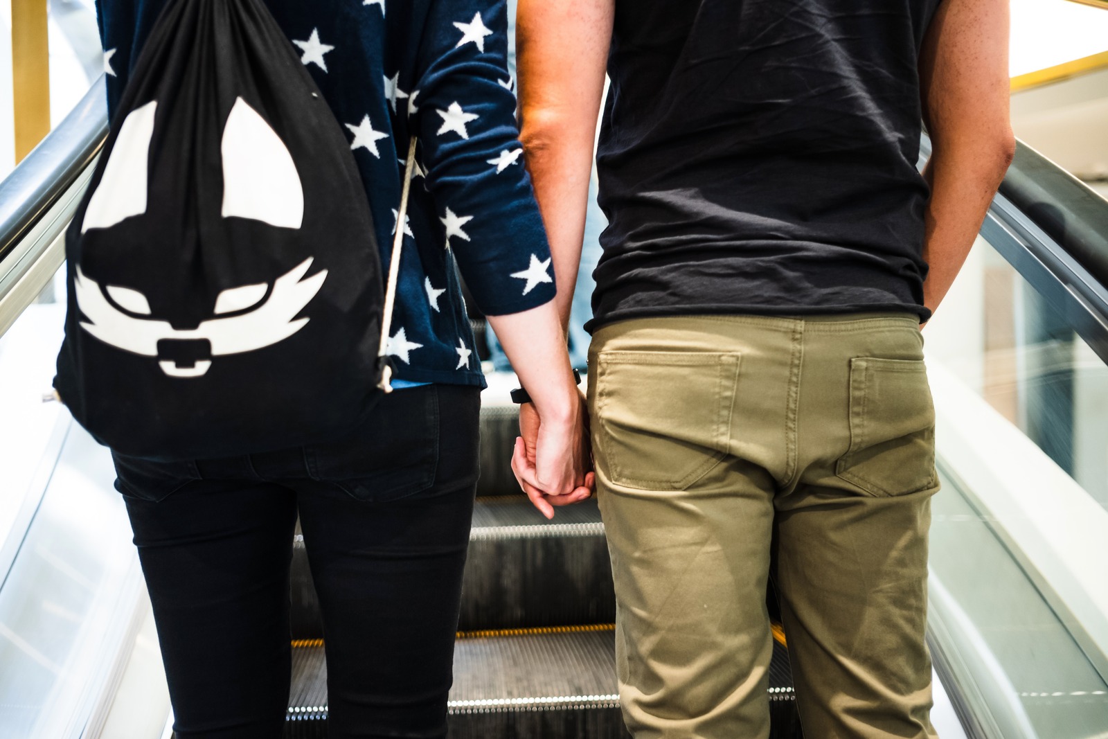 Together on the Escalator