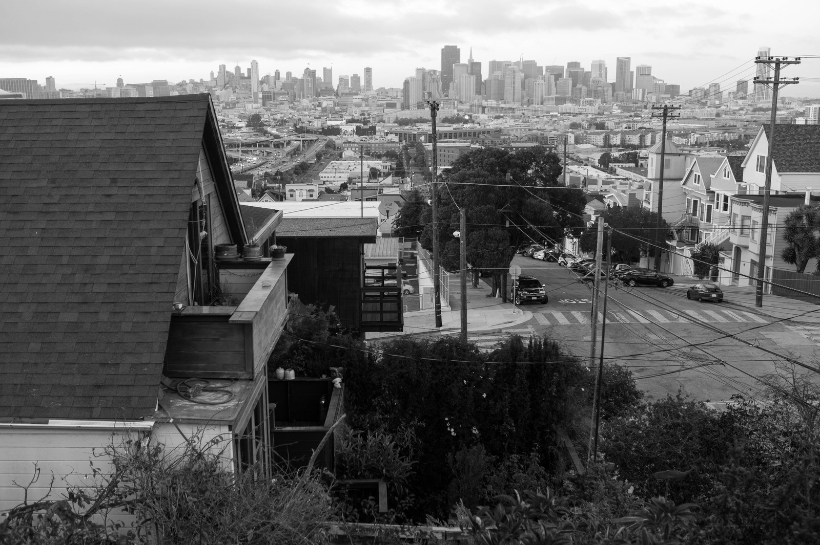 Urban Vista in Monochrome