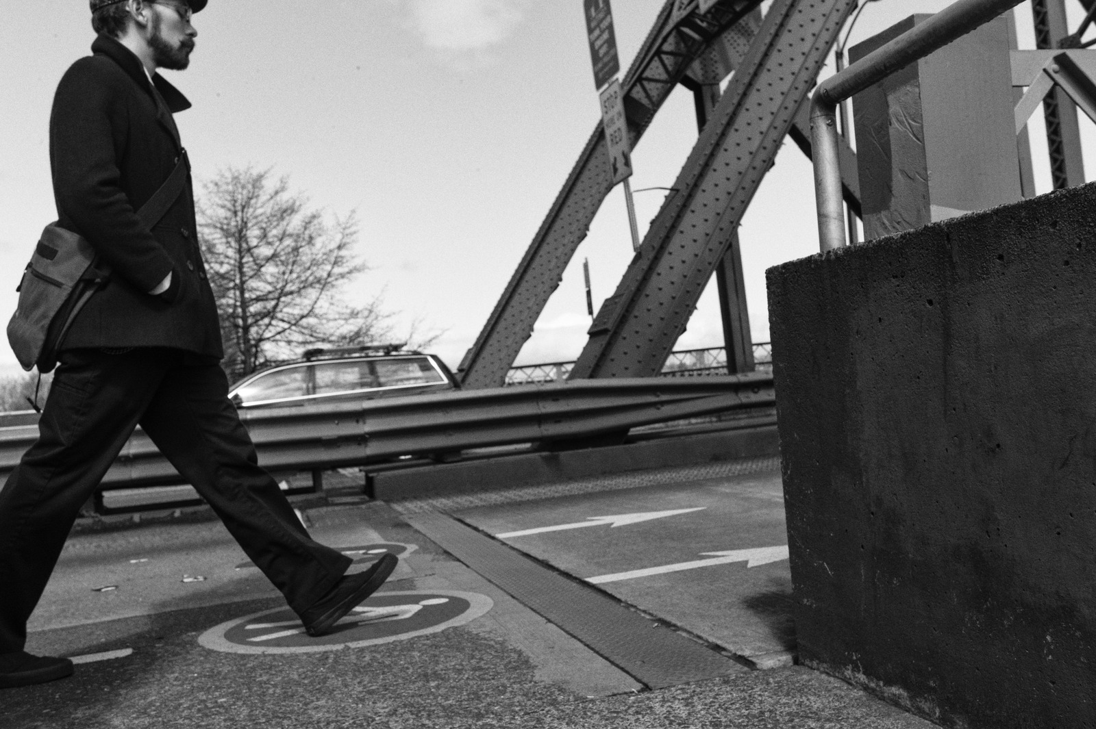 Urban Solitude in Monochrome