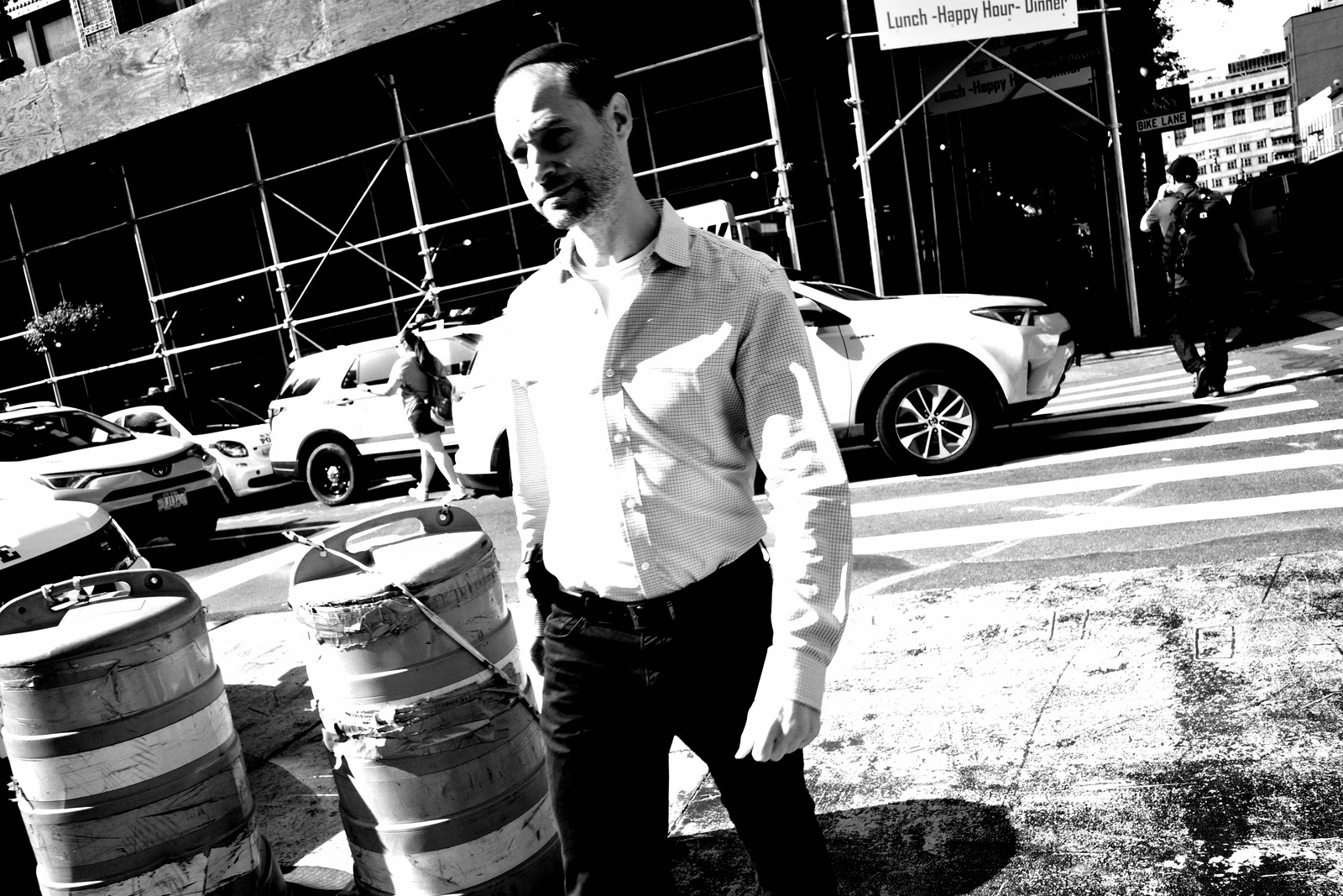 City Sidewalk Reflections