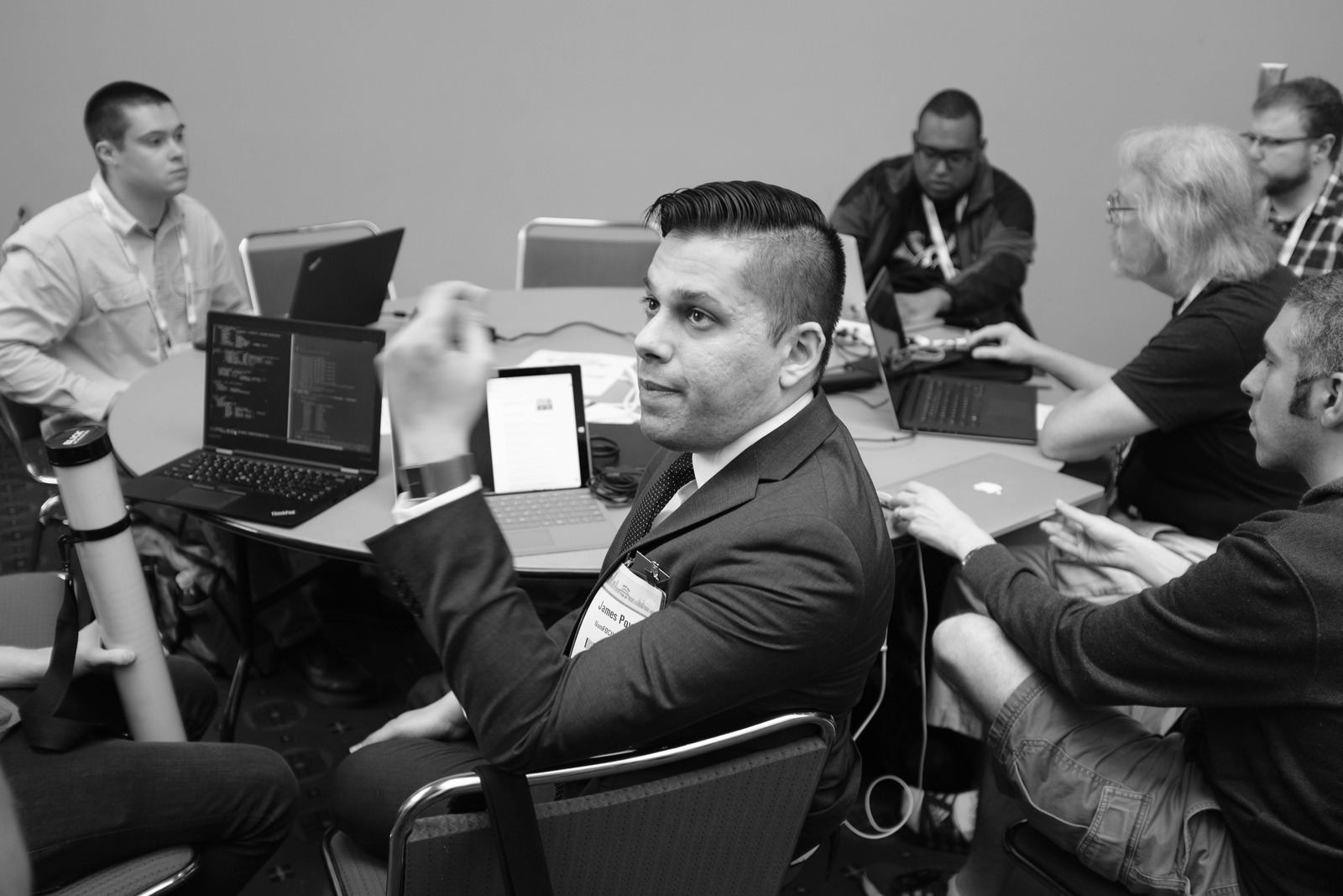 Focused Discussion in Monochrome