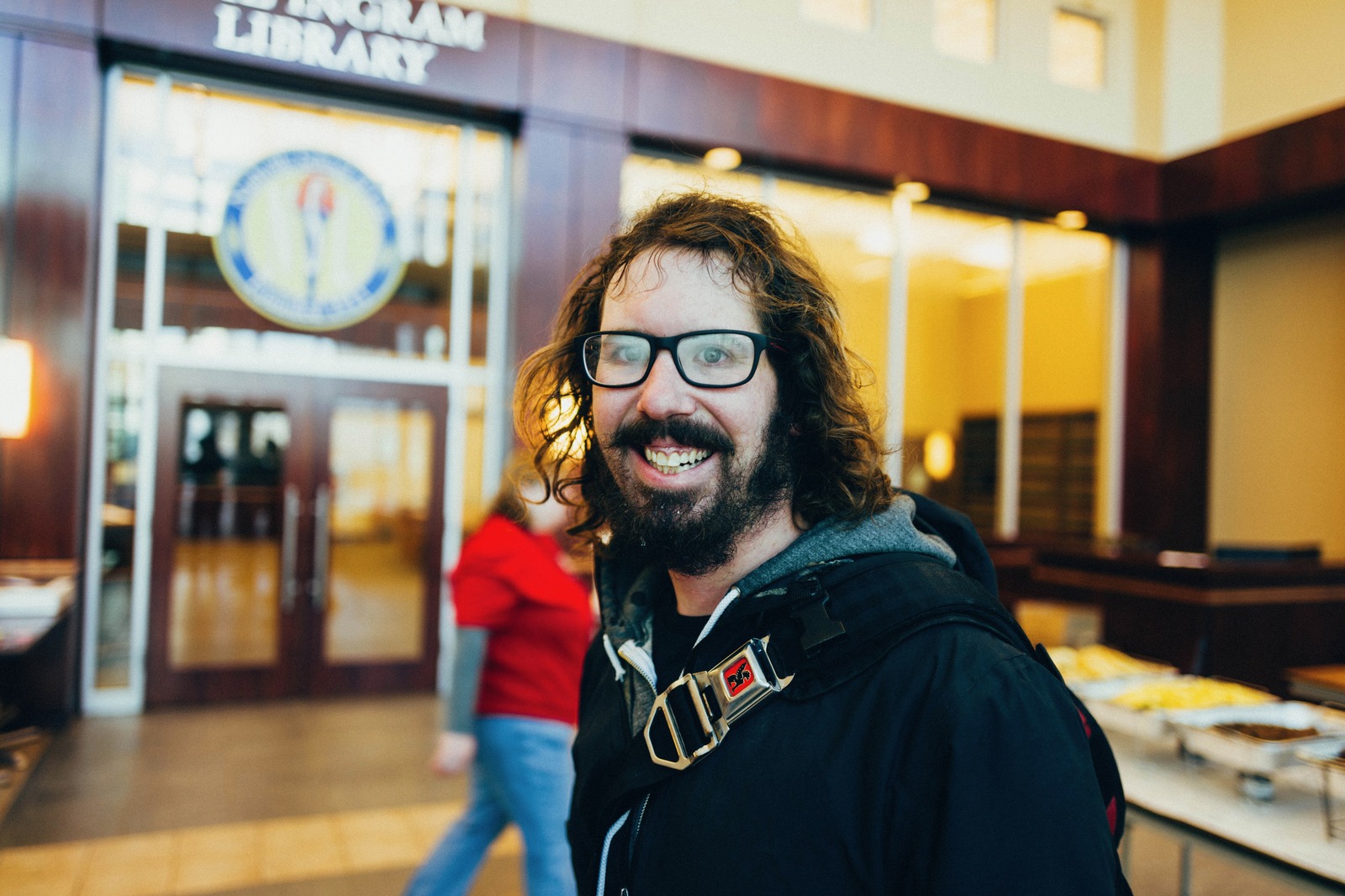 Joyful Encounter at the Library