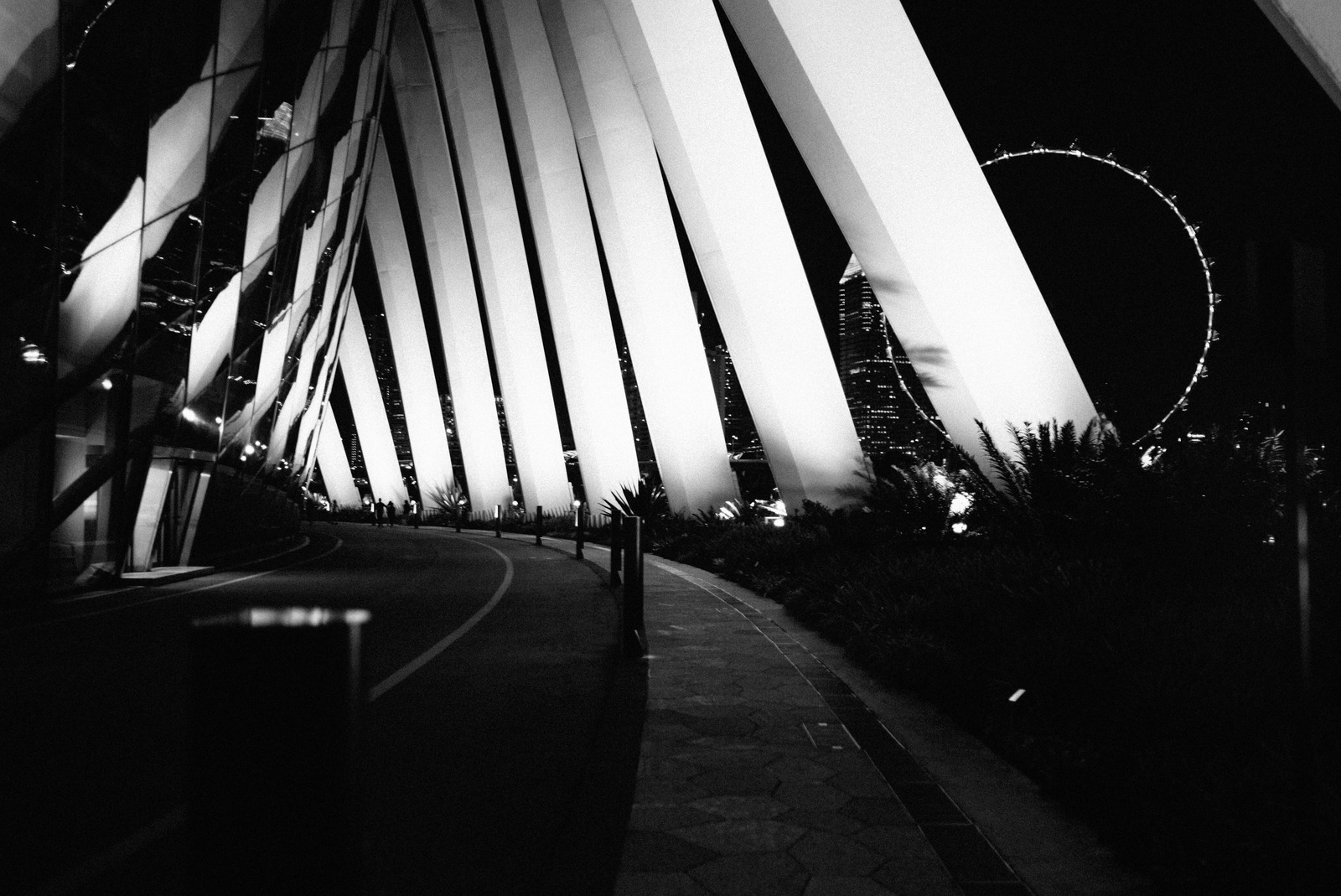 Architectural Shadows at Night