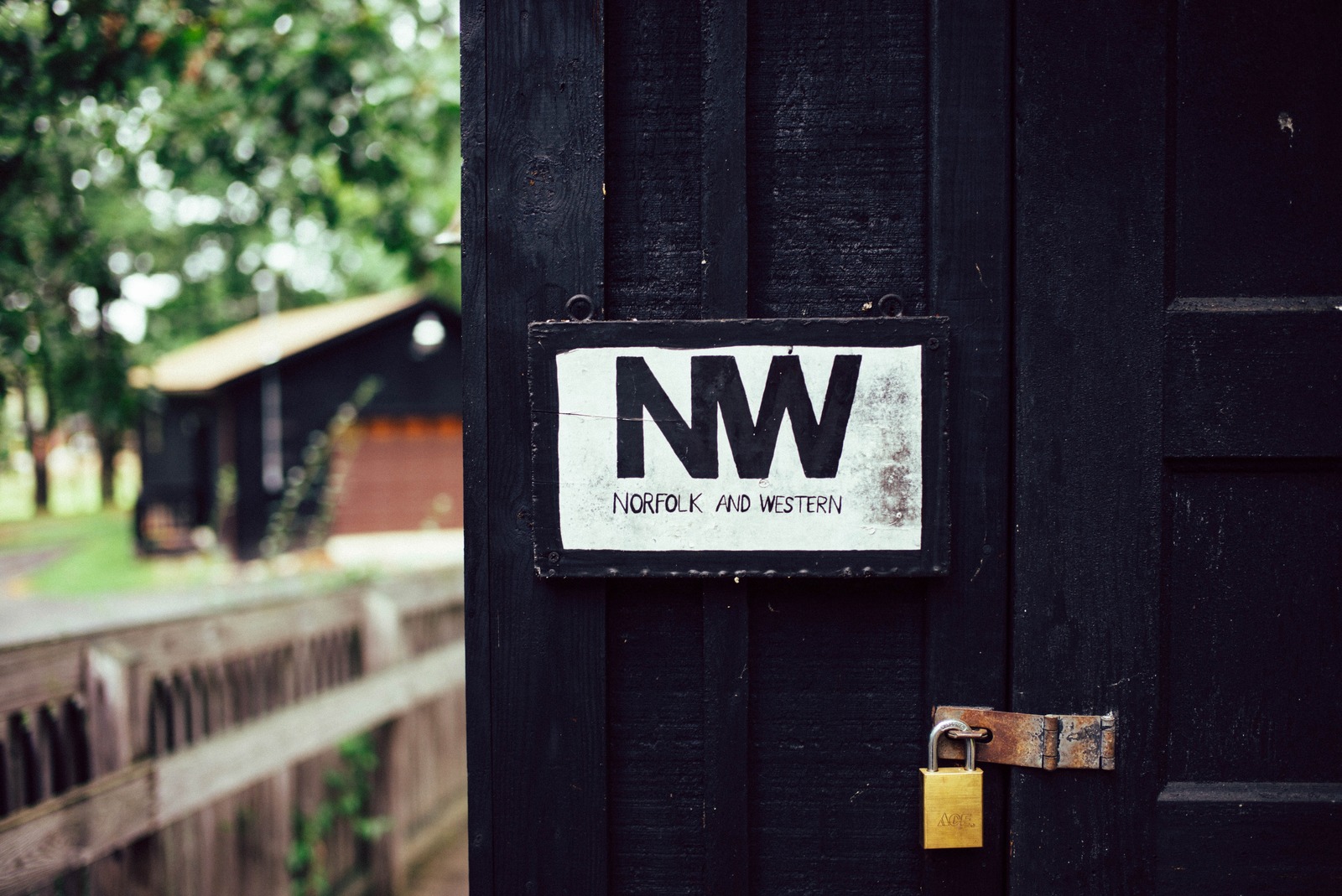 Rustic Sign of Norfolk and Western