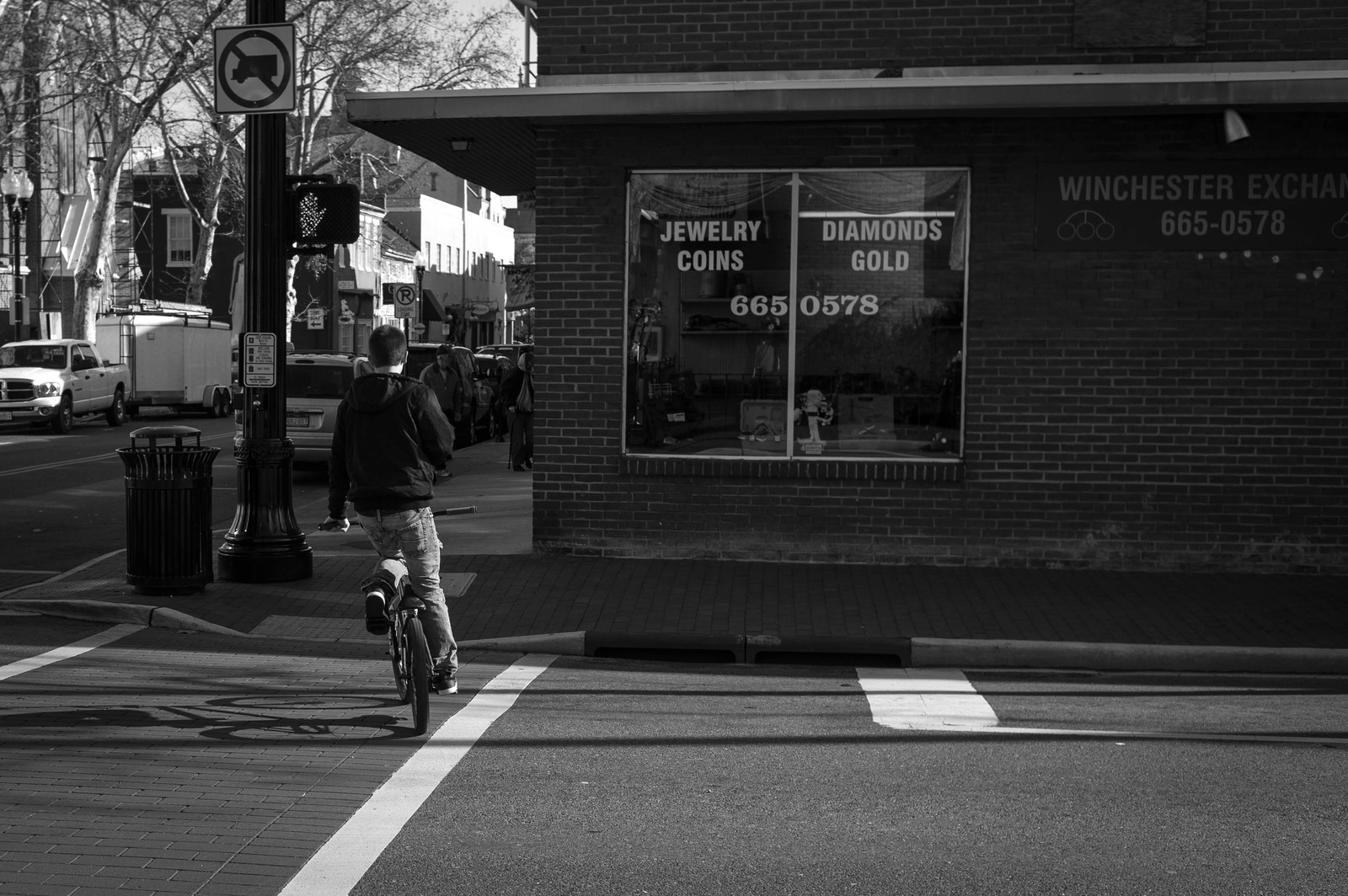 Urban Reflection in Black and White