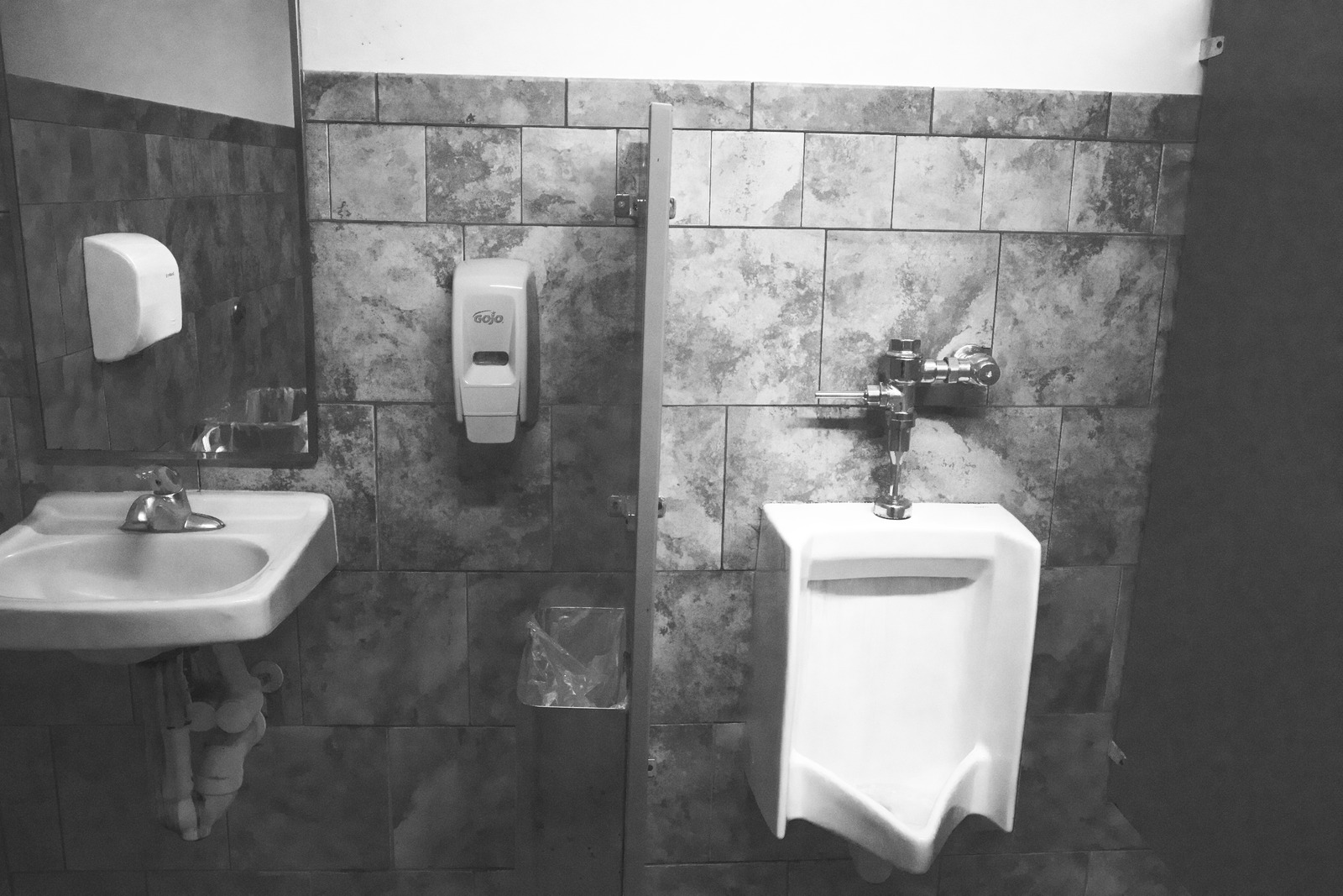 Public Restroom Stillness