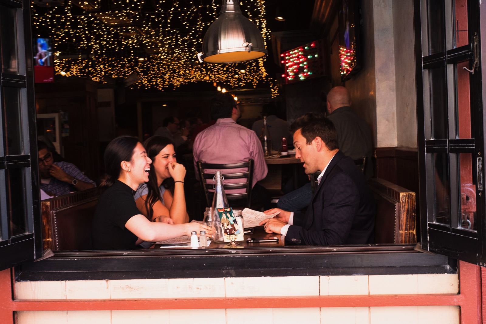 Joyful Conversations Over Dinner