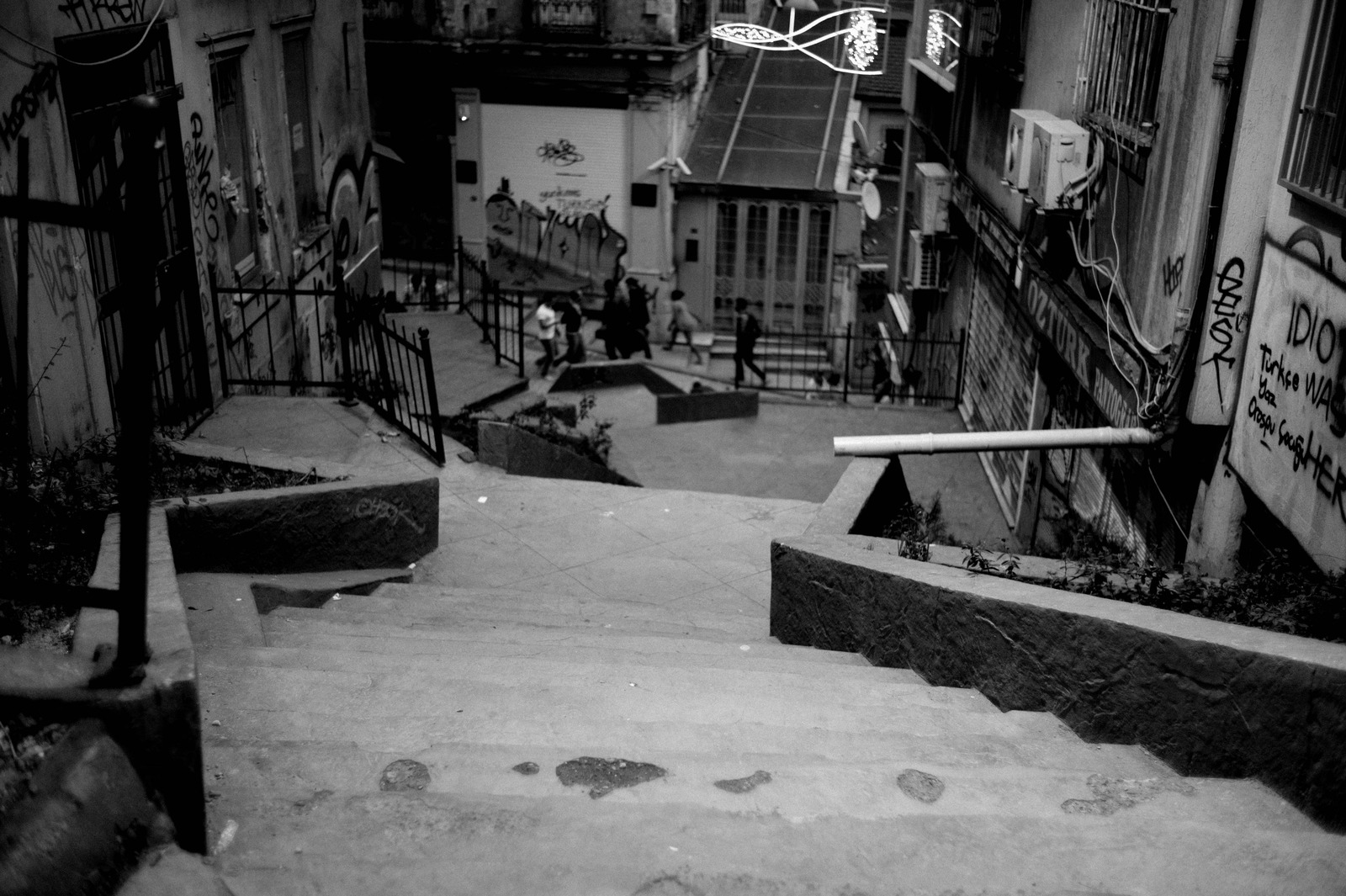 Urban Descent at Dusk