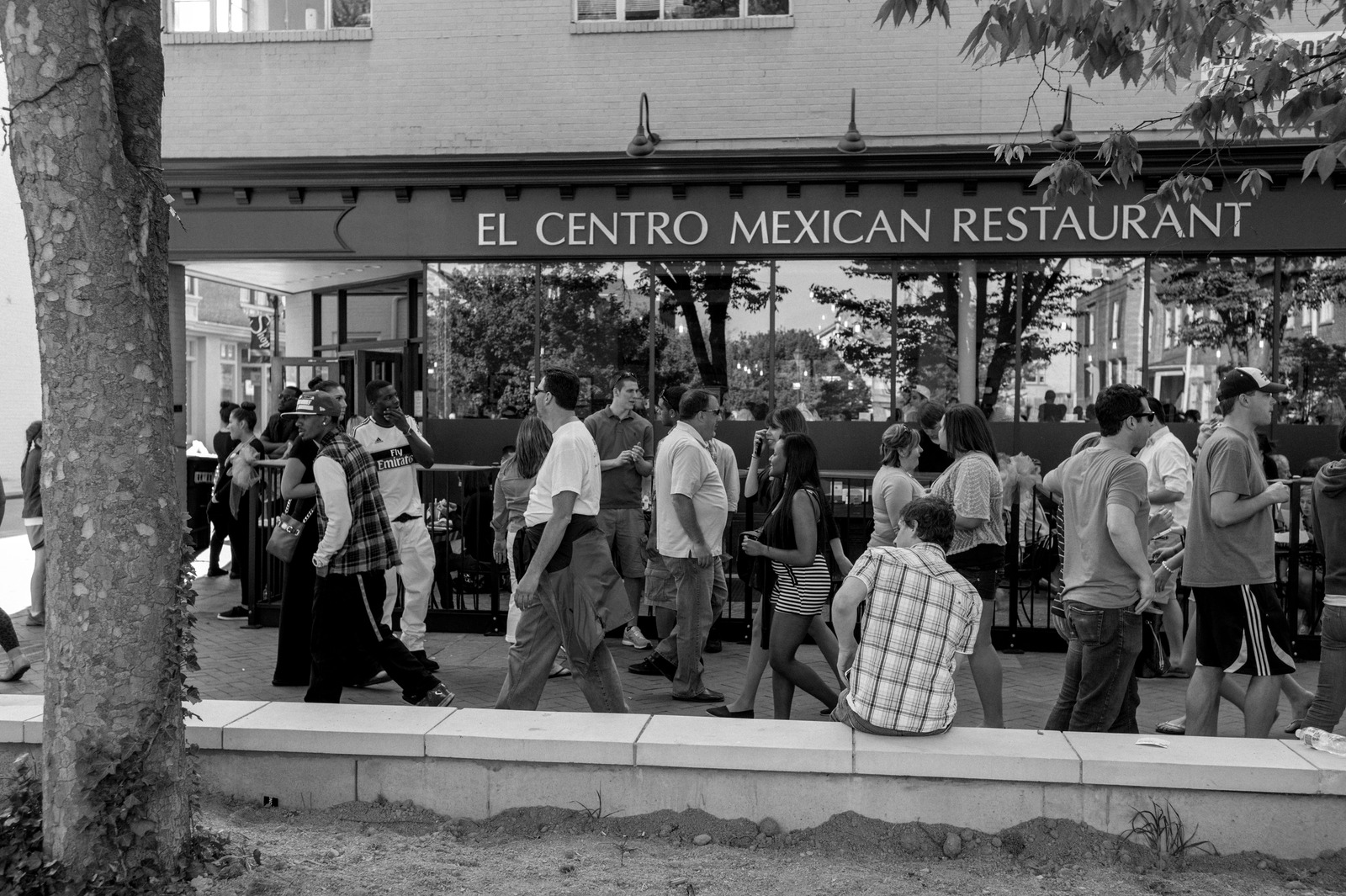 A Lively Downtown Scene