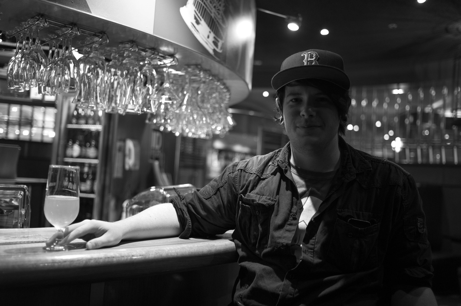 Contemplative Night at the Bar