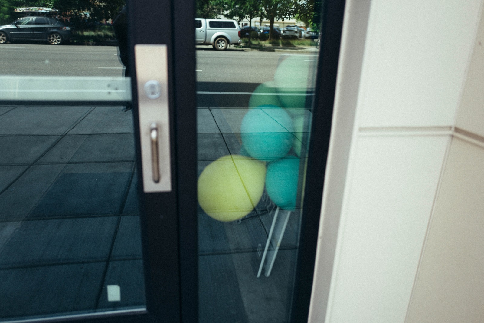 Balloons Behind Glass