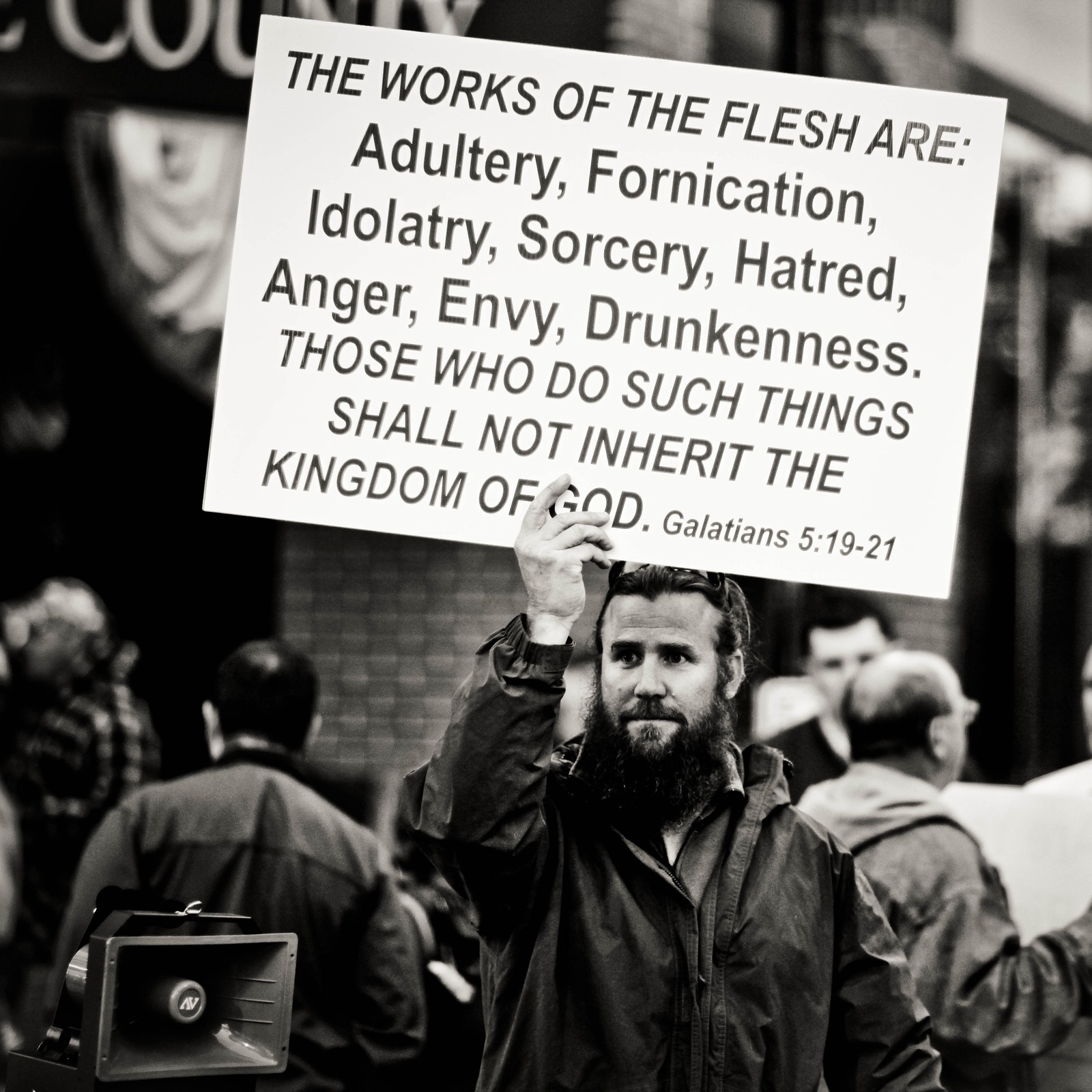 Protest in Monochrome