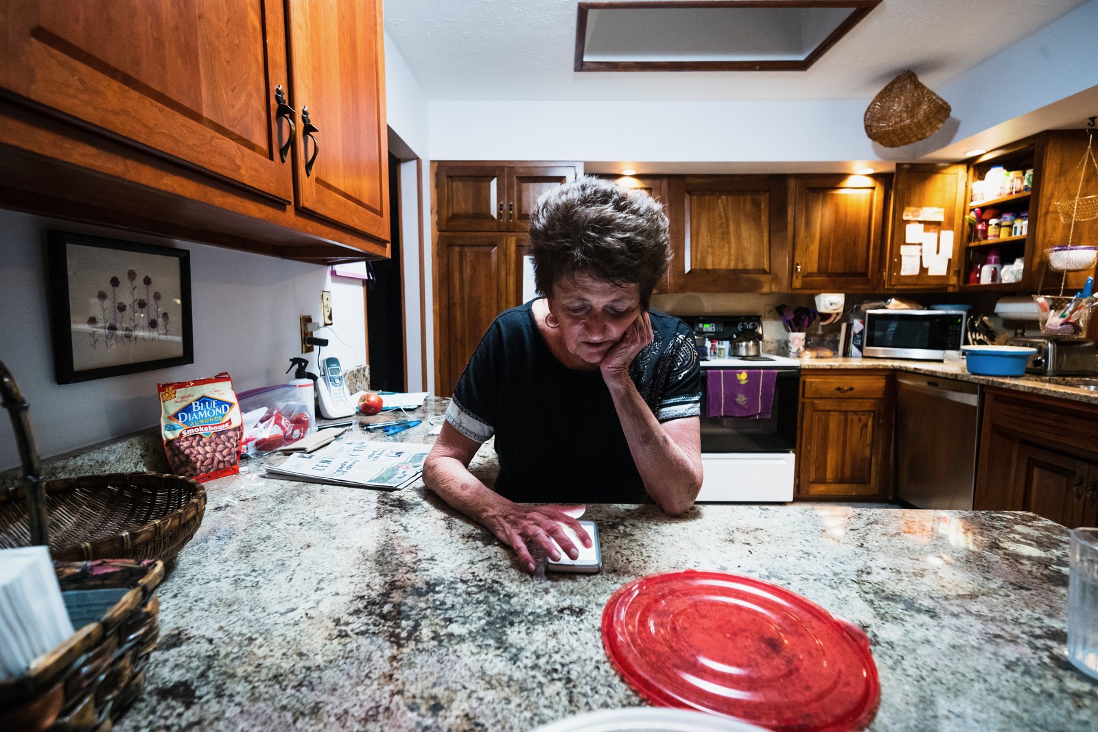 Contemplation in a Cozy Kitchen