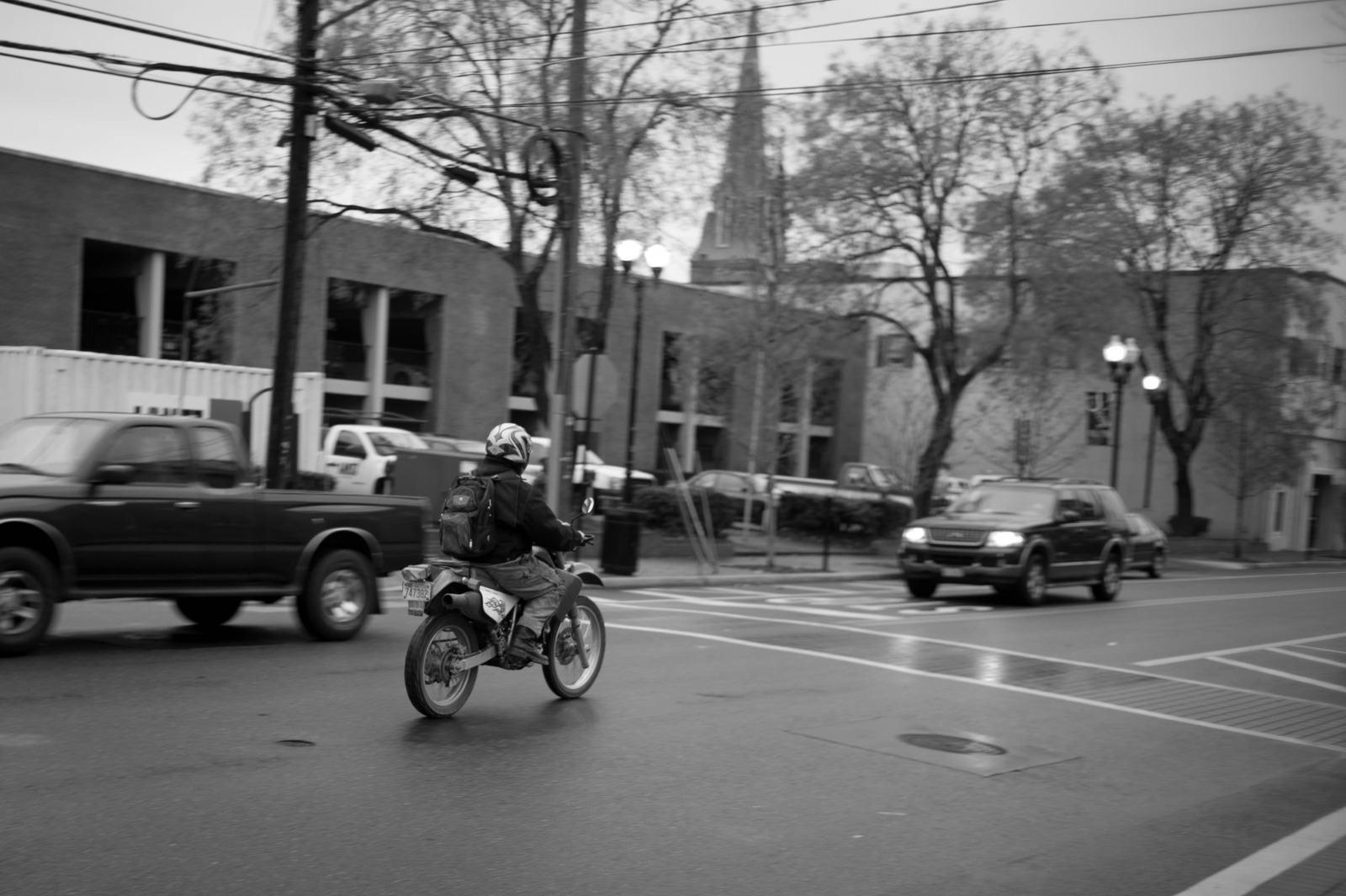 Urban Motion in Monochrome