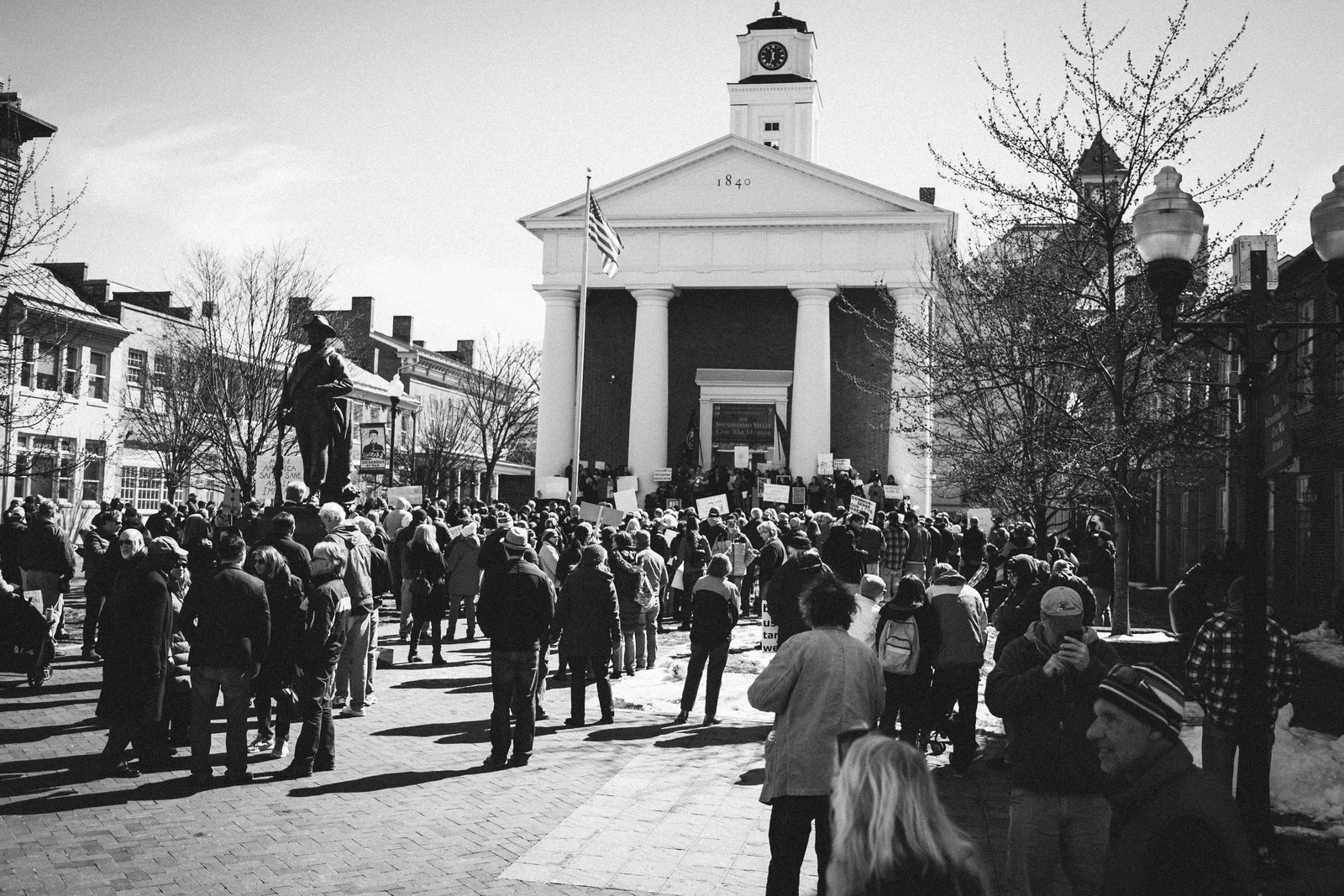 Gathering at the Courthouse