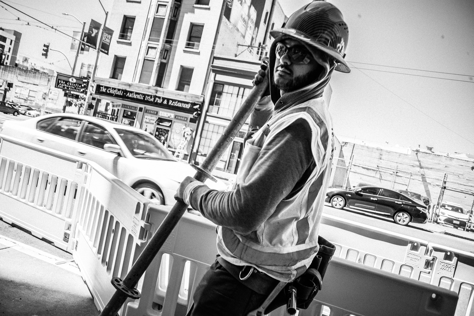 Urban Laborer in Motion