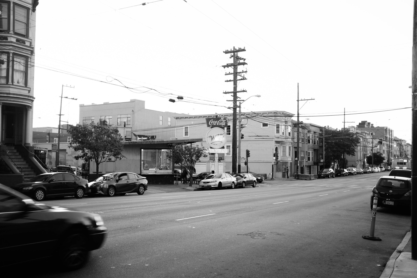 Urban Stillness in Monochrome