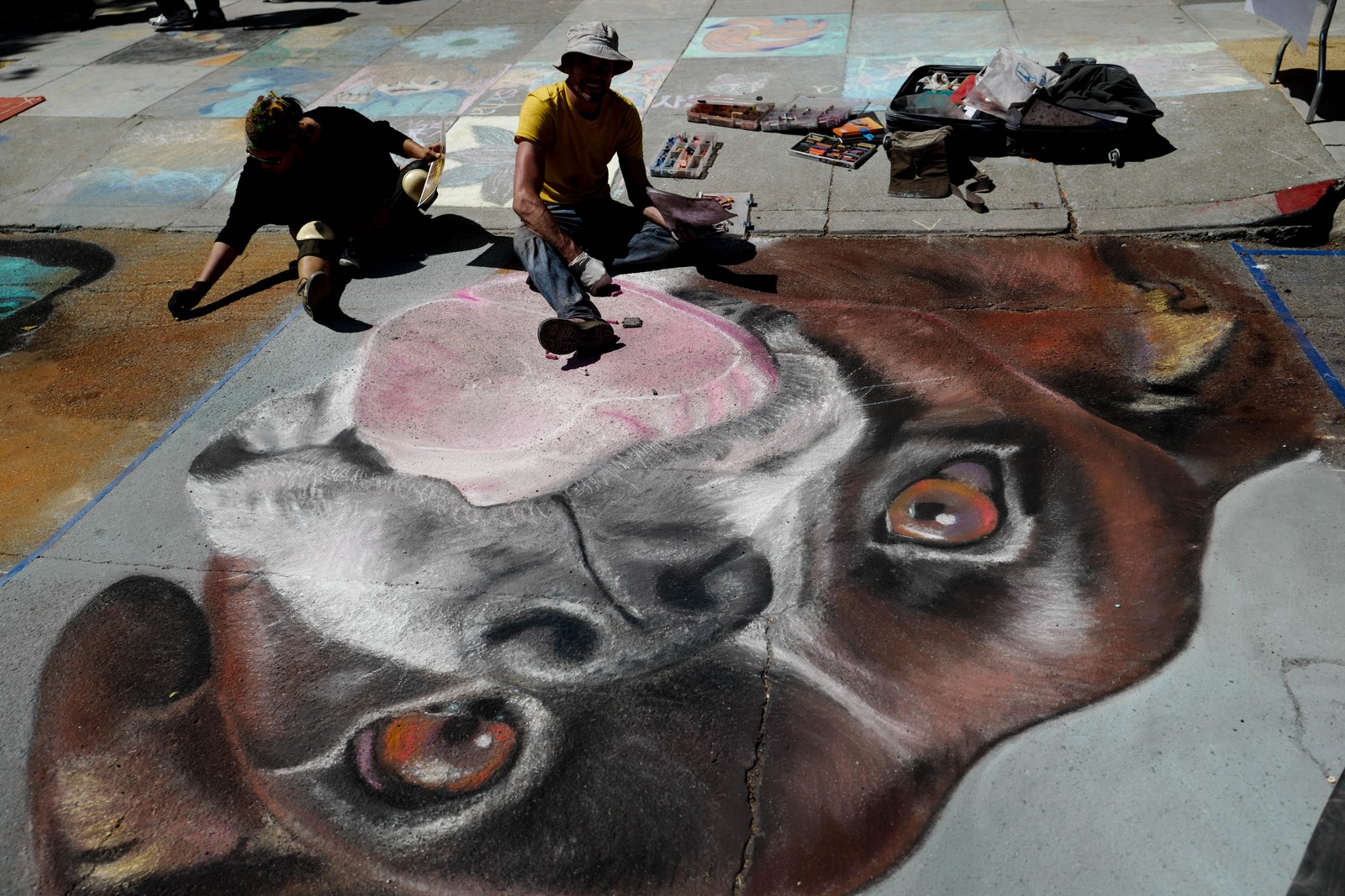 Chalk Art in the Sun