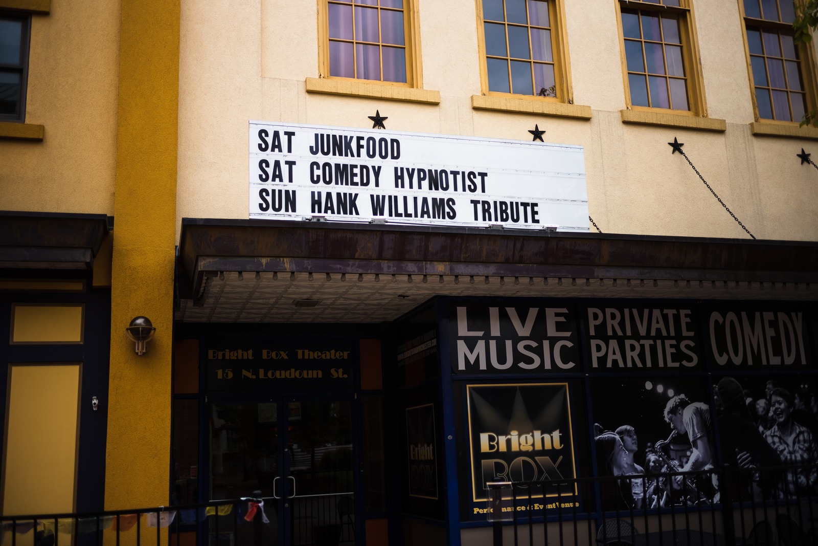 Bright Box Theater Marquee