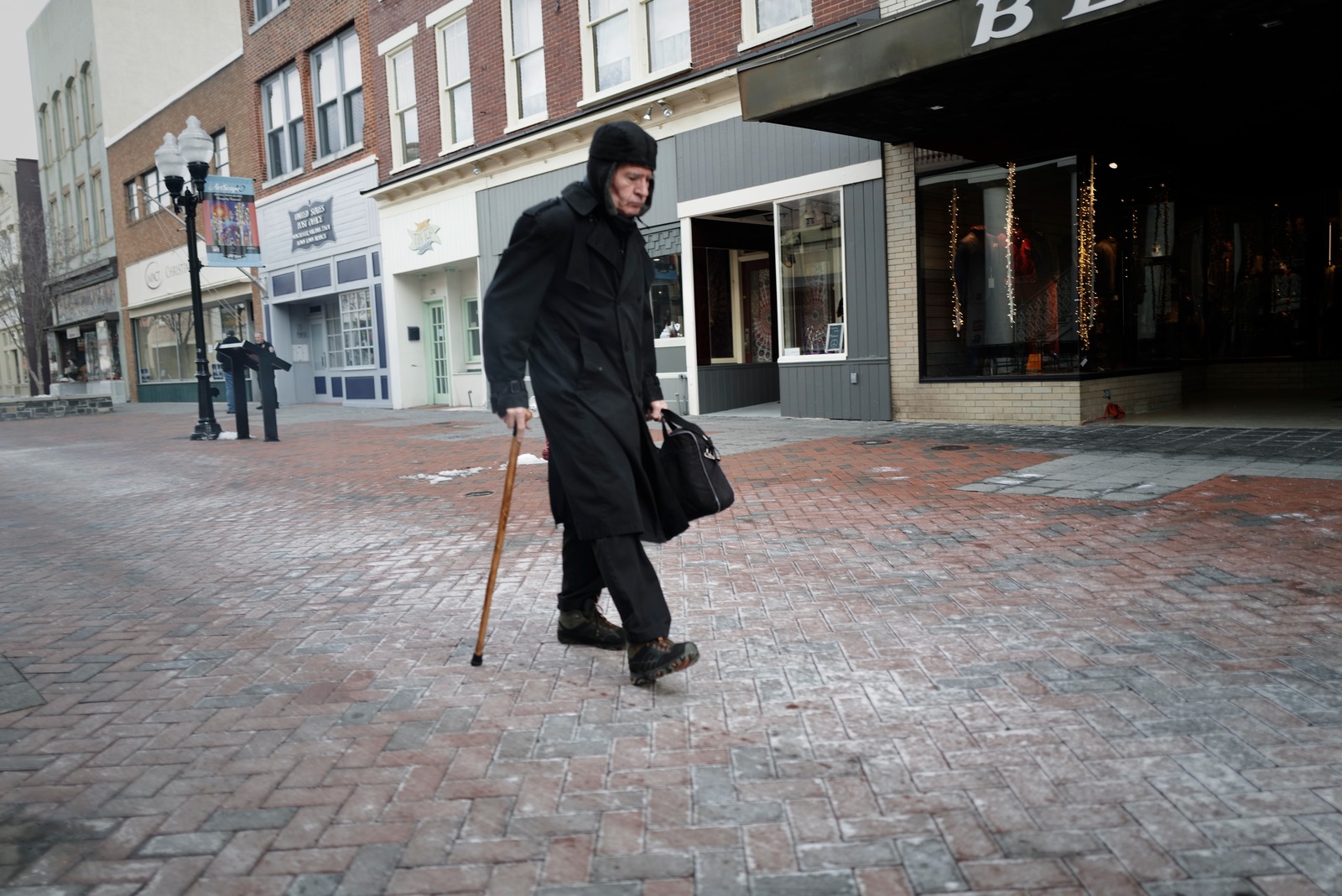 Solitary Winter Stroll