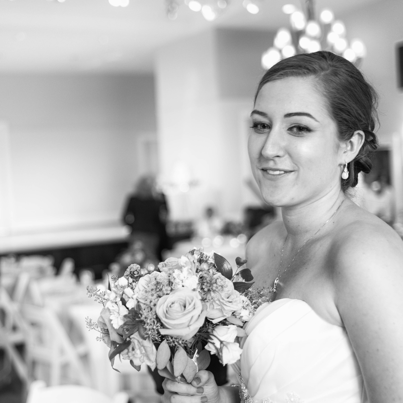 Elegant Bride in Monochrome