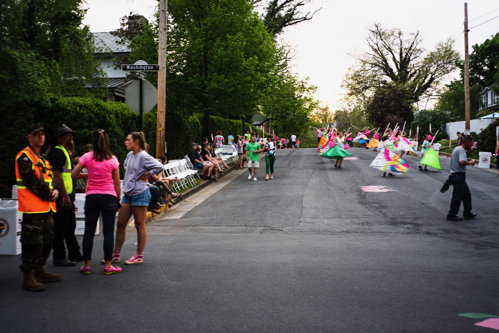 Colorful Parade in Blooming Spring