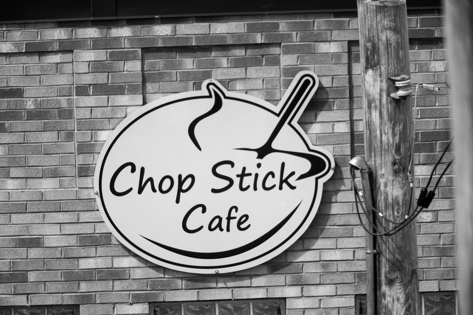 Monochrome Café Signage