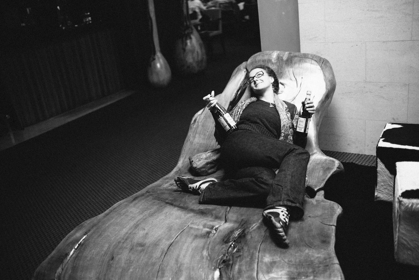 Reclining with a Smile