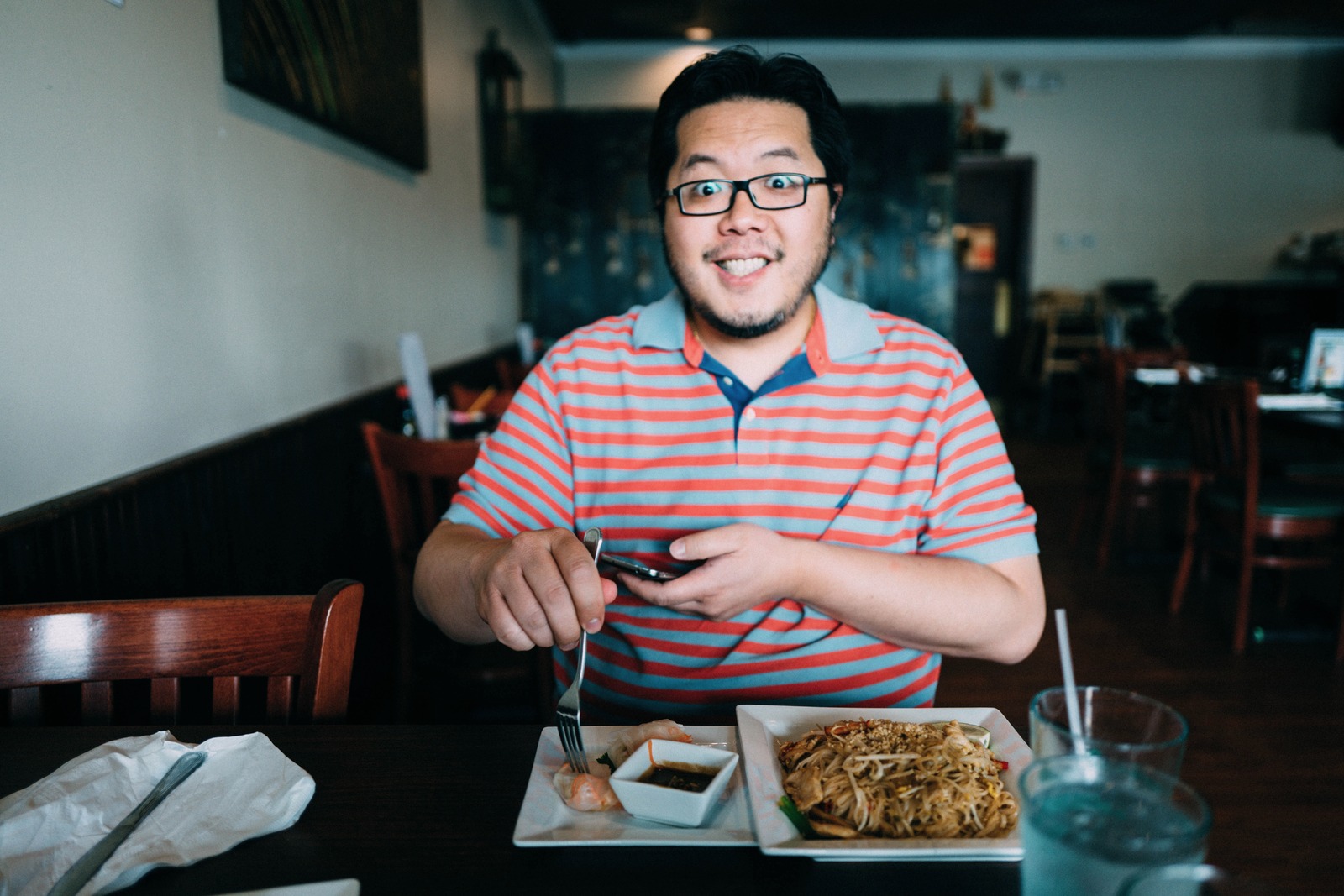 Joyful Dining Moment