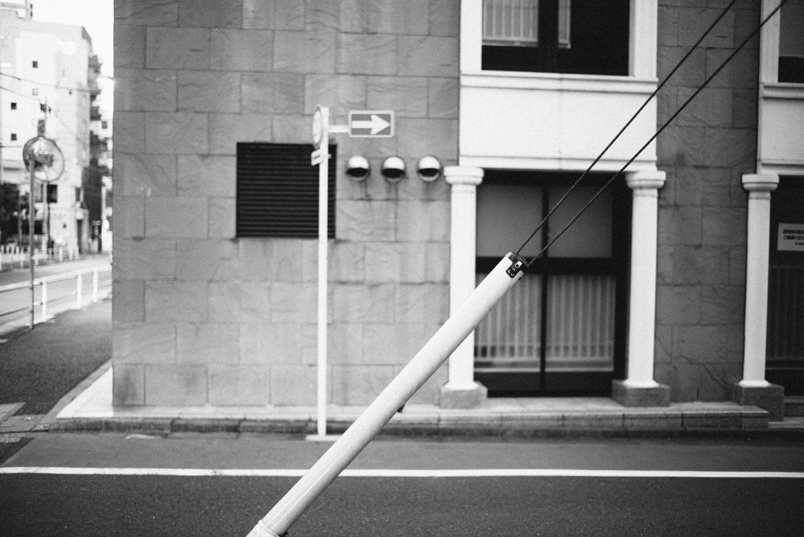 Urban Intersection in Monochrome