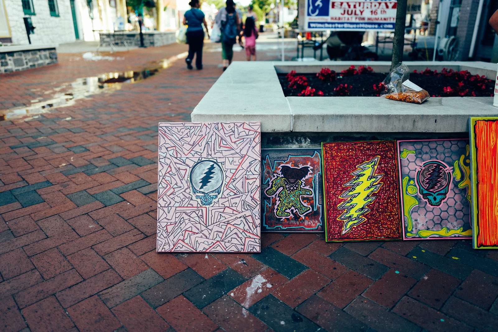 Colorful Street Art Display