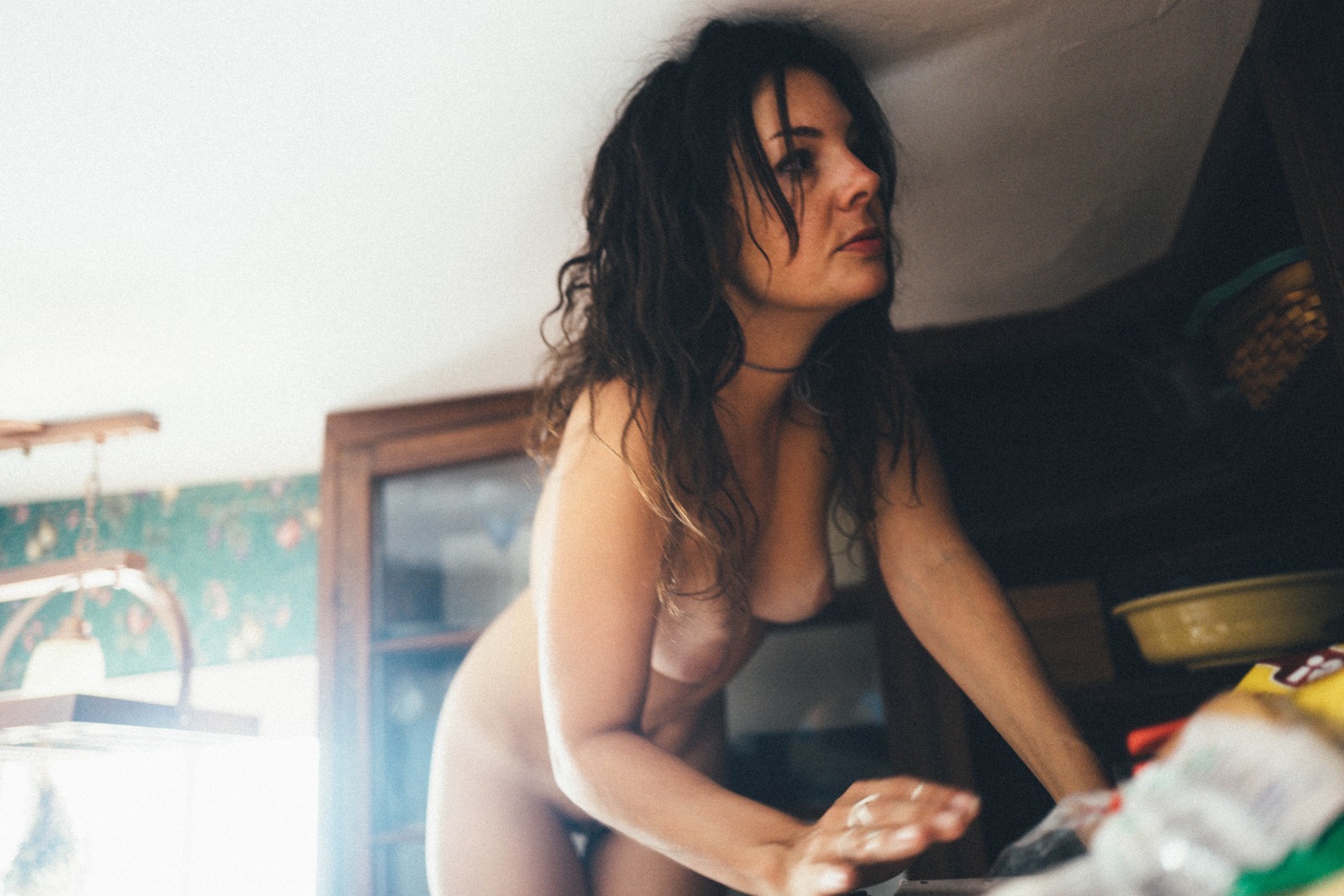 Intimate Domestic Moment