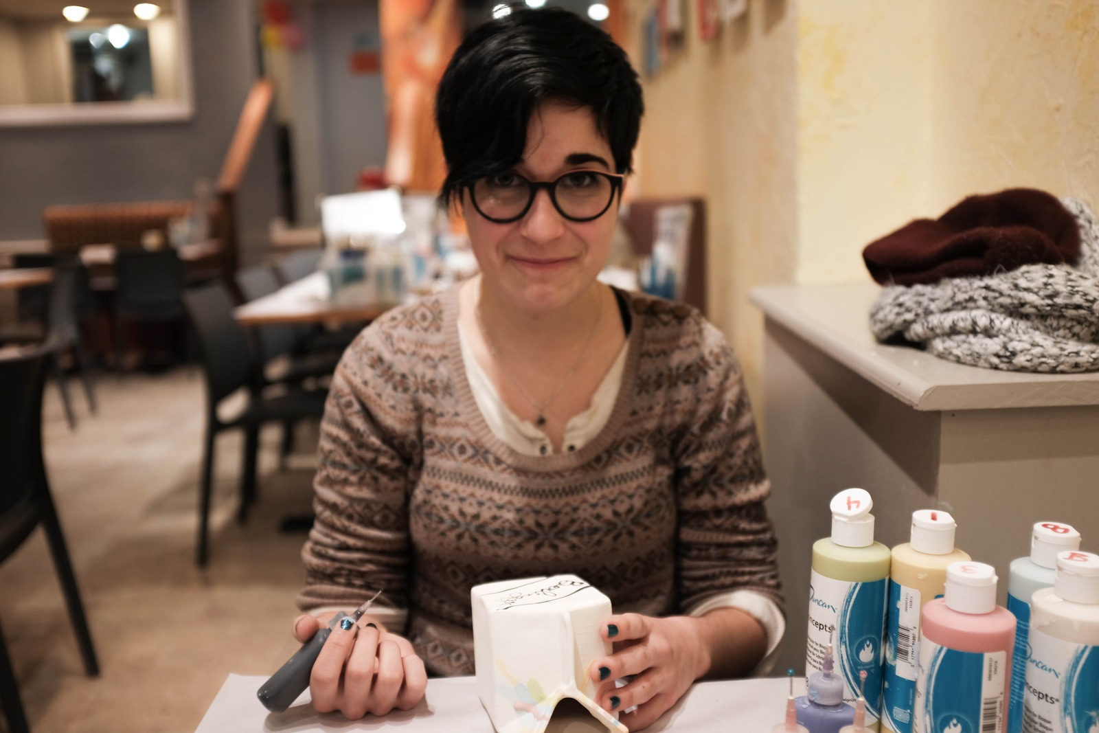 Creative Moment at the Cafe