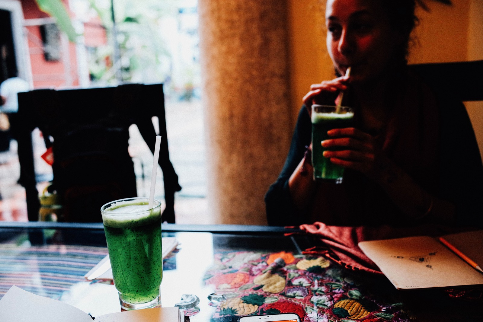 Refreshing Moment in Focus