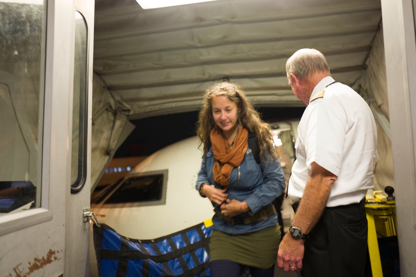 Boarding the Adventure